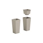 Vase À fleurs carré 85 cm de hauteur clou veca - couleur : havane - colore: avana Vase À fleurs carré 85 cm de hauteur clou veca - couleur : havane - colore: avana