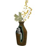 Vase � fleurs d�coratif, design de vase r�tro innovant - d�coration de f�te de pendaison de cr�maill�re ...
