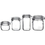 Bormioli rocco - vase hermtique en verre 750 ml blanc