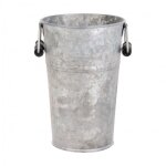Esschert design - vase de jardin - l 14 x l 15, 8 x h 20, 7 cm - vieux zinc - livraison gratuite Esschert design - vase de jardin - l 14 x l 15, 8 x h 20, 7 cm - vieux zinc - livraison gratuite