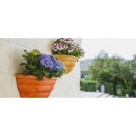 Vase mural en terre cuite thea en polymre monacis gerla cm 50 (50x27x25h)