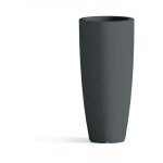 Vase en polym�re monacis stilo rond haut anthracite - � 40 cm - h 90 cm