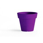 Idralite - pot de fleurs rond jardinire en rsine diamtre 80 cm mod. gemma violet