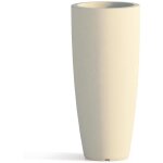 Idralite - vase rond mod stilo en polye'thyle'ne couleur ivoire cm40x90h plantes fleurs internes externes ...