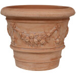 Vase rond en terre cuite vase d'ext�rieur 30x25 cm jardini�re de jardin fabriqu� � la main made italy ...