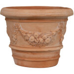 Vase rond en terre cuite vase d'ext�rieur 40x30 cm jardini�re de jardin fabriqu� � la main made italy ...