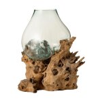 Paris prix - vase sur pied design 'gamal' 50cm naturel