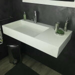 Ambra - fabiola - vasque rectangulaire suspendue - vasque