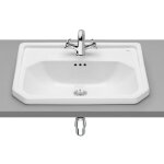 Roca - vasque carmen � encastrer - 600x450mm - blanc brillant - 1 trou de robinetterie a3270a5000