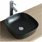 Mob - in - vasque carrée à poser en céramique 37 cm diego Mob - in - vasque carrée à poser en céramique 37 cm diego