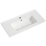 Vasque � encastrer rectangulaire - 80 x 46 cm - blanc - mira