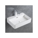 Bernstein - vasque � poser ou murale en c�ramique sanitaire kw6146 - 50 x 42 x 12, 5 cm - couleur en ...
