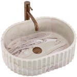 Vasque � poser rea margaret gio beige, stone imitation