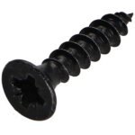 Vba vis bois agglo t�te frais�e pozi n�1 3x20 filetage total acier zingu� noir microvis - 10 pi�ces