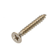 Vba vis bois agglo t�te frais�e pozi n�2 4x30 filetage total acier nickel� - 10 pi�ces