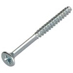 Vba vis bois agglo t�te frais�e pozi 5x60 filet�e sur 36 sans pointe acier zingu� - 10 pi�ces