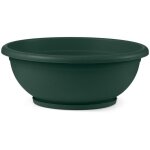 Bol naxos avec soucoupe imbrique vert fonc - 60 cm