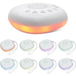 Veilleuse b�b� musicale lumineuse veilleuse avec machine � bruit blanc 20 sons, niveaux de volume r�glable ...