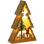 Veilleuse en bois en forme de sapin de nol, dcorations de bureau lumineuses  led
