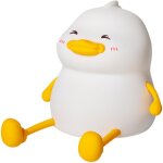 Veilleuse canard pour enfants - lampe de chevet mignonne et douce en silicone pour chambre d'enfant - ...