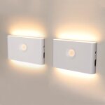 Veilleuse dussdote - �clairage d'escalier led - rechargeable usb - lumi�re blanc chaud - adapt� pour ...