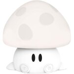 Veilleuse pour enfant bluetooth 9w musicale lumineux mushroom bigben blanc