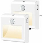 Veilleuse enfant led[lot de 2], veilleuse prise electrique dimmable avec d�tecteur de mouvement et de ...
