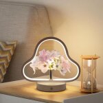 Veilleuse - lampe de bureau - veilleuse pour enfants - lampe de table led nuage avec hortensia - lumi�re ...