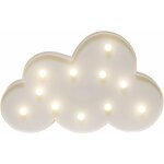 Deesse shop - veilleuse led en forme de nuage aliment�e par batterie led fille lampe signe d�coratif ...