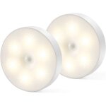 Veilleuse led, lampe magn�tique d'int�rieur avec d�tecteur de mouvement et pastilles adh�sives offertes, ...