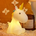 Veilleuse led licorne - lampe de chevet pour enfants et berceau avec changement de couleur rvb - licorne ...