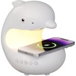 Veilleuse musicale led rechargeable, lampe de nuit mignonne en forme de dauphins, 3000k - 6000k, minuterie ...