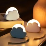 Veilleuse rechargeable en forme de nuage 4 niveaux d'intensit� lumi�re douce pour b�b� et adulte id�e ...