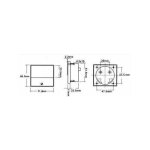 Amperemetre analogique de tableau 15a cc / 70 x 60mm Amperemetre analogique de tableau 15a cc / 70 x 60mm
