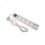 Bloc multiprise, 5 prises avec interrupteur velleman eb5s - g