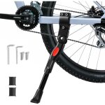 Vlo alliage d'aluminium rglables la bequille de vtt est munie de pieds in caoutchouc antidrapants, ...