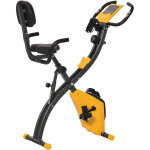 Vélo d'appartement pliant 8 niveaux de résistance magnétique dossier selle réglable poignées ergonomiques ... Vélo d'appartement pliant 8 niveaux de résistance magnétique dossier selle réglable poignées ergonomiques ...