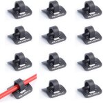 V�lo si�ge en fil 3m avec support adh�sif 12 pi�ces support de fil en alliage d'aluminium pour v�los, ...