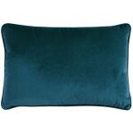 Velours - coussin en velours bleu intense 60x40