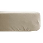 Vent du sud - drap housse palace pur coton teint lav 63 fils / cm palace lin - 160 x 200 cm bonnet ...