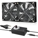 Ventilateur 120 mm avec contr�le de vitesse, ventilateur de refroidissement sans balais 220 v avec couvercle ...