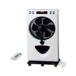 Suinga - ventilateur brumisateur oscillant 90w 3 vitesses h75cm d30cm connect espagne