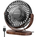 Ventilateur de bureau portable rechargeable usb, ultra silencieux 45 db, 3 vitesses, mini ventilateur ...