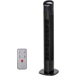 Homcom ventilateur colonne tour oscillant 50 w silencieux t�l�commande incluse minuterie 3 modes 3 vitesses ...