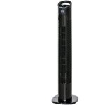 Ventilateur colonne tour oscillant silencieux 50w 3 vitesses � 20 x 78, 5h cm noir