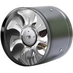 Vurahome - ventilateur de conduit axial en acier inoxydable pour air / extractible. ventilateur de canal ...
