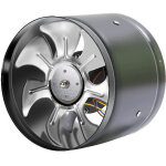 Vurahome - ventilateur de conduit axial en acier inoxydable pour air / extractible. ventilateur de canal ...