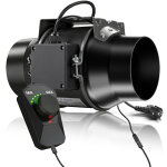 Ventilateur d?extraction 150 mm 683 m� / h, ec - moteur 70 w 2800 rpm, avec variateur de fr�quence, 36 ...