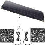 Ventilateur de fen�tre solaire, 12 v 10 w, efficace, installation facile, kit de ventilateur de panneau ...