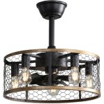 Eifson - ventilateur de plafond 50 cm, avec 7 pales en bois, 6 vitesses, moteur silencieux 85265 v, télécomman ... Eifson - ventilateur de plafond 50 cm, avec 7 pales en bois, 6 vitesses, moteur silencieux 85265 v, télécomman ...